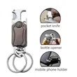 Key Ring with Cutter Bottle Opener 360 degree Rotating Gyro | https://www.bestnamebadges.com