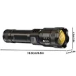 Waterproof Rechargeable LED Torch Light Wear Resistant | https://www.bestnamebadges.com