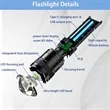 Waterproof Rechargeable LED Torch Light Wear Resistant | https://www.bestnamebadges.com