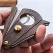 Portable Stainless Steel Double Blade Cigar Cutter Tool | https://www.bestnamebadges.com