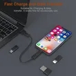 Round Bamboo Multi USB Charging Adapter Cable Kit | https://www.bestnamebadges.com