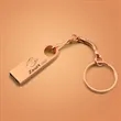 High-Speed USB 32GB Metal Flash Drive with Keychain | https://www.bestnamebadges.com