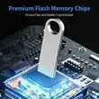 High-Speed USB 32GB Metal Flash Drive with Keychain | https://www.bestnamebadges.com