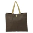 Melbourne Natural Jute Tote | https://www.bestnamebadges.com