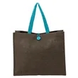 Melbourne Natural Jute Tote | https://www.bestnamebadges.com