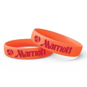 Silicone Wristband - Embossed with 1 Color | https://www.bestnamebadges.com
