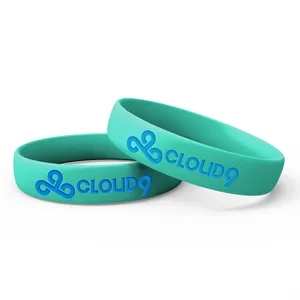 Silicone Wristband - Debossed with 1 Color | https://www.bestnamebadges.com