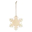 Wood Ornament - Snowflake | https://www.bestnamebadges.com