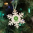 Wood Ornament - Snowflake | https://www.bestnamebadges.com