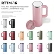 RTIC 16oz Ringed Stainless Steel Ceramic Lined Travel Mugs | https://www.bestnamebadges.com