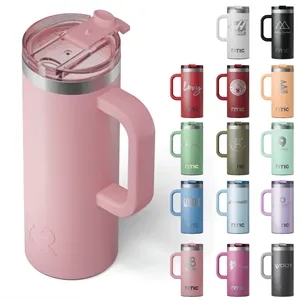 RTIC 16oz Ringed Stainless Steel Ceramic Lined Travel Mugs