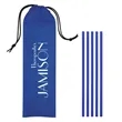 5-Pack On The Go Straws With Pouch | https://www.bestnamebadges.com