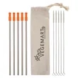 5-Pack Stainless Straw Kit with Cotton Pouch | https://www.bestnamebadges.com