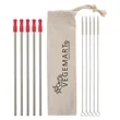 5-Pack Stainless Straw Kit with Cotton Pouch | https://www.bestnamebadges.com
