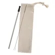 Stainless Straw Kit With Cotton Pouch | https://www.bestnamebadges.com