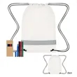Lil' Bit Reflective Non-Woven Coloring Drawstring Bag Wit... | https://www.bestnamebadges.com