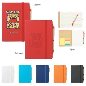 Journal Notebook With Sticky Notes & Flags | https://www.bestnamebadges.com