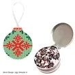 FULL COLOR ORNAMENT TIN WITH CANDY | https://www.bestnamebadges.com