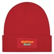 Patch rPET Knit Beanie With Cuff | https://www.bestnamebadges.com