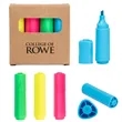 4-In-1 Mini Highlighter Set | https://www.bestnamebadges.com