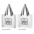 Reflective Shopper Clear EVA Reflective Tote Bag | https://www.bestnamebadges.com