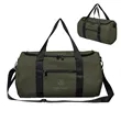 Hudson Recycled Leatherette Duffel Bag | https://www.bestnamebadges.com