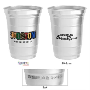 Top Cup by Ball™ 16 Oz. Aluminum Cup | https://www.bestnamebadges.com