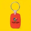 Oval Shaped Silicone Keychain | https://www.bestnamebadges.com
