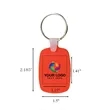 Oval Shaped Silicone Keychain | https://www.bestnamebadges.com