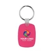 Oval Shaped Silicone Keychain | https://www.bestnamebadges.com