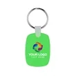 Oval Shaped Silicone Keychain | https://www.bestnamebadges.com