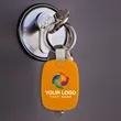 Oval Shaped Silicone Keychain | https://www.bestnamebadges.com