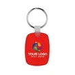 Oval Shaped Silicone Keychain | https://www.bestnamebadges.com