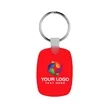 Oval Shaped Silicone Keychain | https://www.bestnamebadges.com