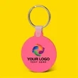 Round Shaped Silicone Keychain | https://www.bestnamebadges.com