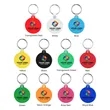 Round Shaped Silicone Keychain | https://www.bestnamebadges.com