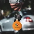Round Shaped Silicone Keychain | https://www.bestnamebadges.com