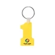 Number One-Shaped Silicone Keychain | https://www.bestnamebadges.com