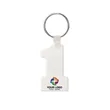 Number One-Shaped Silicone Keychain | https://www.bestnamebadges.com