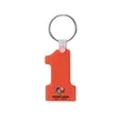 Number One-Shaped Silicone Keychain | https://www.bestnamebadges.com