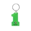 Number One-Shaped Silicone Keychain | https://www.bestnamebadges.com