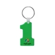 Number One-Shaped Silicone Keychain | https://www.bestnamebadges.com