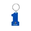 Number One-Shaped Silicone Keychain | https://www.bestnamebadges.com