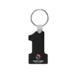 Number One-Shaped Silicone Keychain | https://www.bestnamebadges.com