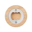 Bamboo Bottle Opener With Magnet | https://www.bestnamebadges.com