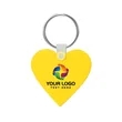 Custom Heart Shaped Silicone Key Tag | https://www.bestnamebadges.com