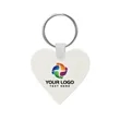 Custom Heart Shaped Silicone Key Tag | https://www.bestnamebadges.com