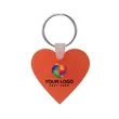 Custom Heart Shaped Silicone Key Tag | https://www.bestnamebadges.com