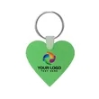 Custom Heart Shaped Silicone Key Tag | https://www.bestnamebadges.com