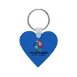 Custom Heart Shaped Silicone Key Tag | https://www.bestnamebadges.com